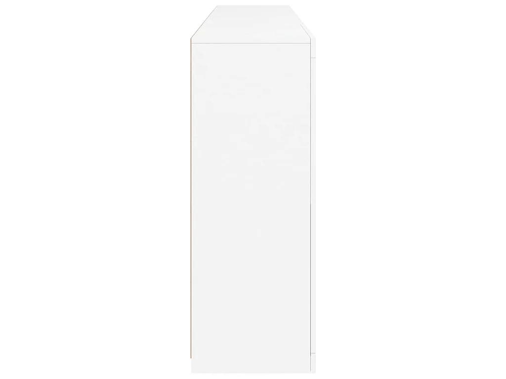 Buffet avec lumières LED blanc 202x37x100 cm