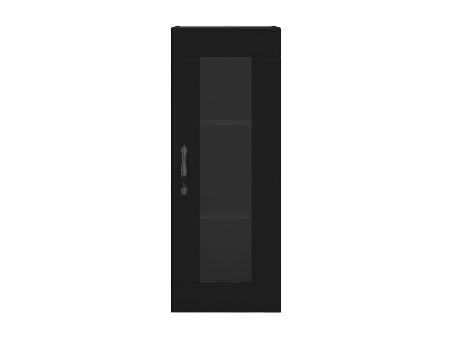 Buffet haut Noir 34,5x34x180 cm Bois d'ingénierie