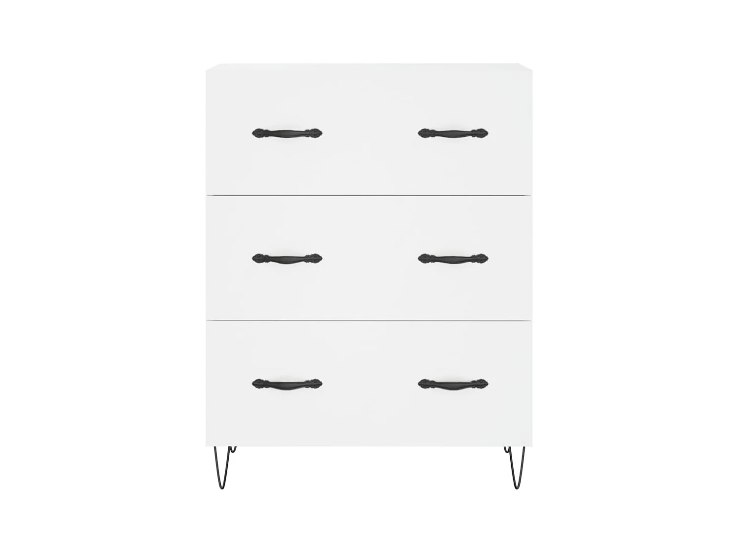 Highboard Weiß 69,5x34x180 cm Holzwerkstoff