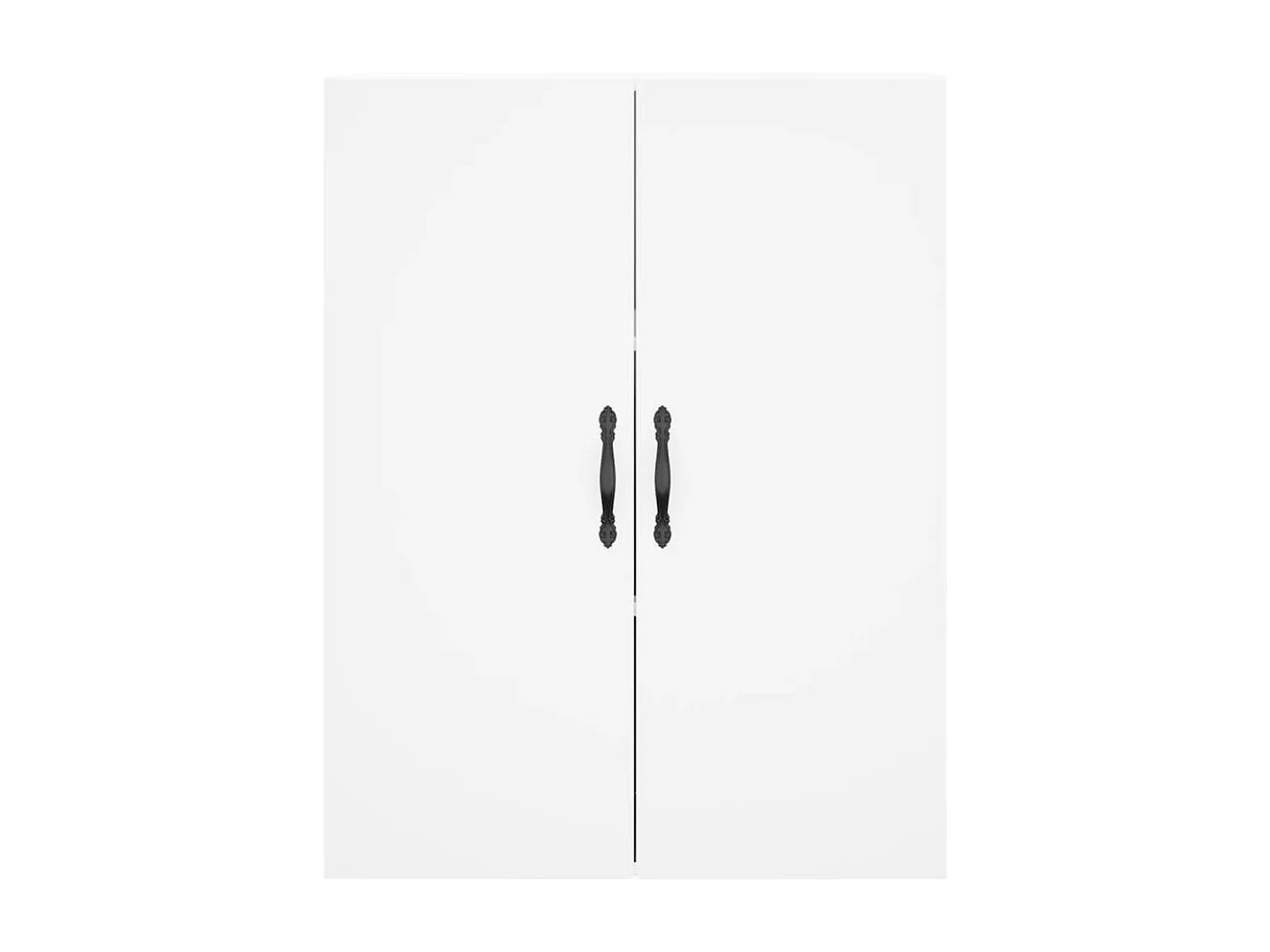 Buffet haut Blanc 69,5x34x180 cm Bois d'ingénierie