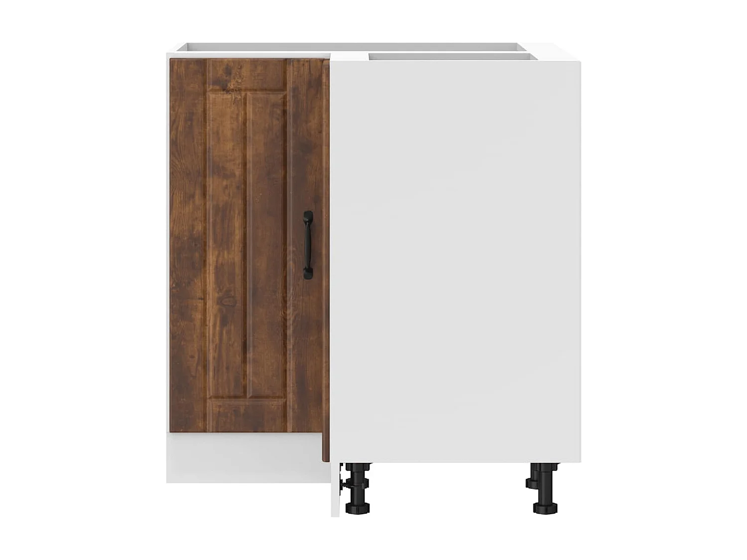 Mobile Base ad Angolo Cucina Lucca Rovere Fumo in Truciolato