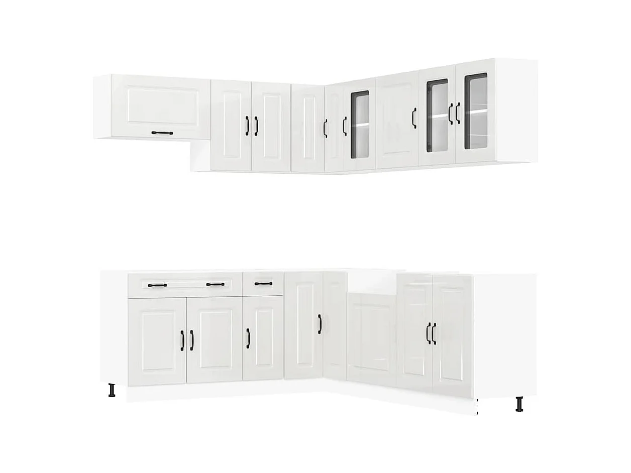 Ensemble d'armoires de cuisine 11 pcs Kalmar bois d'ingénierie