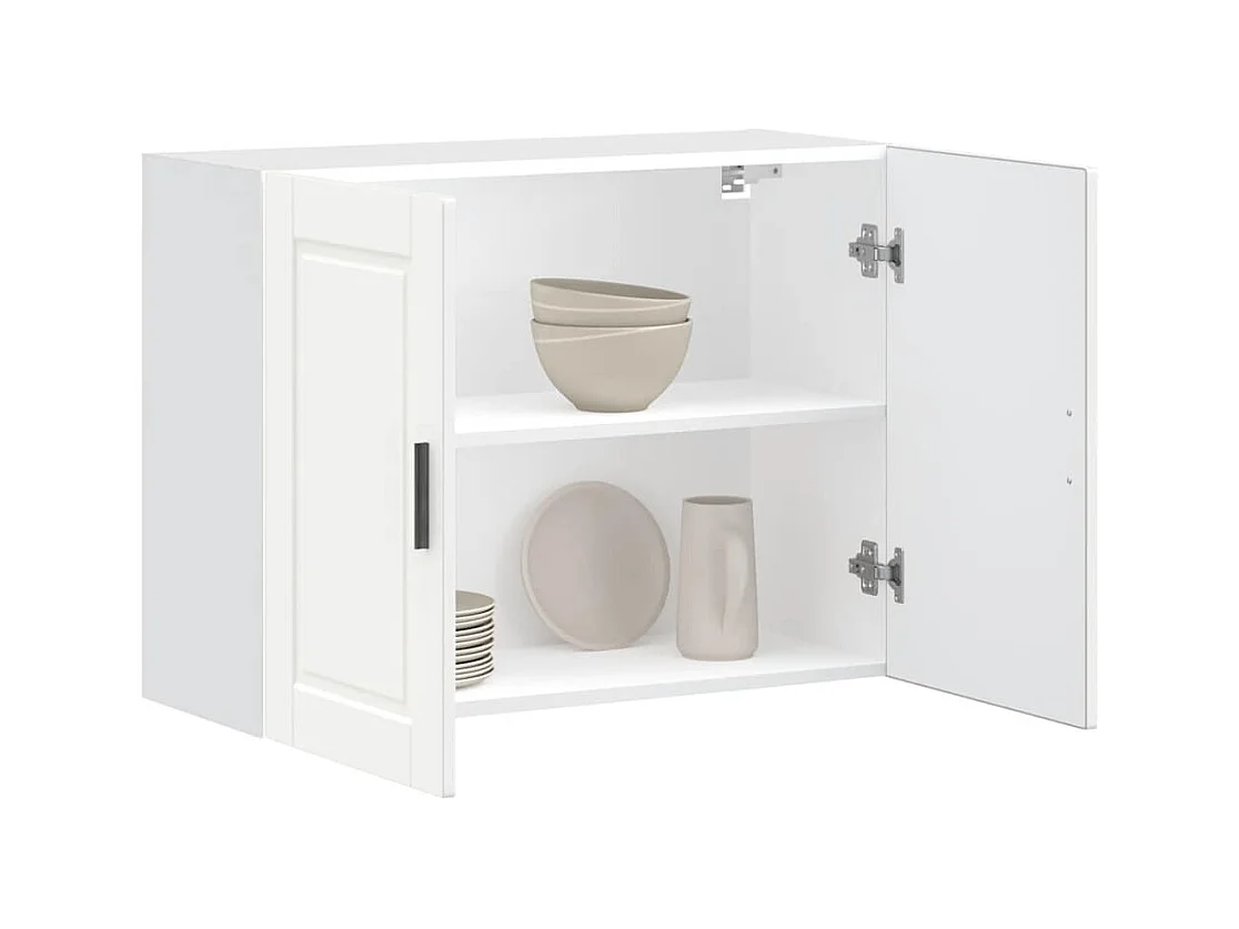 Armoire murale de cuisine Porto blanc bois d'ingénierie