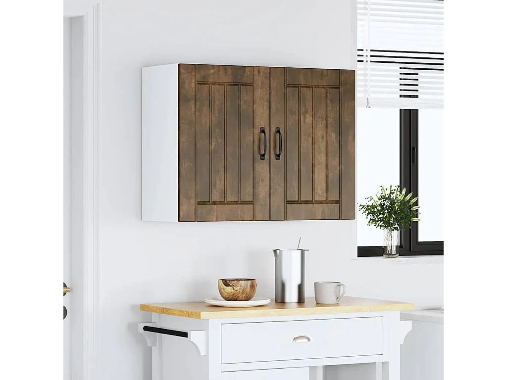 Pensile da Cucina Lucca Rovere Fumo in Legno Multistrato