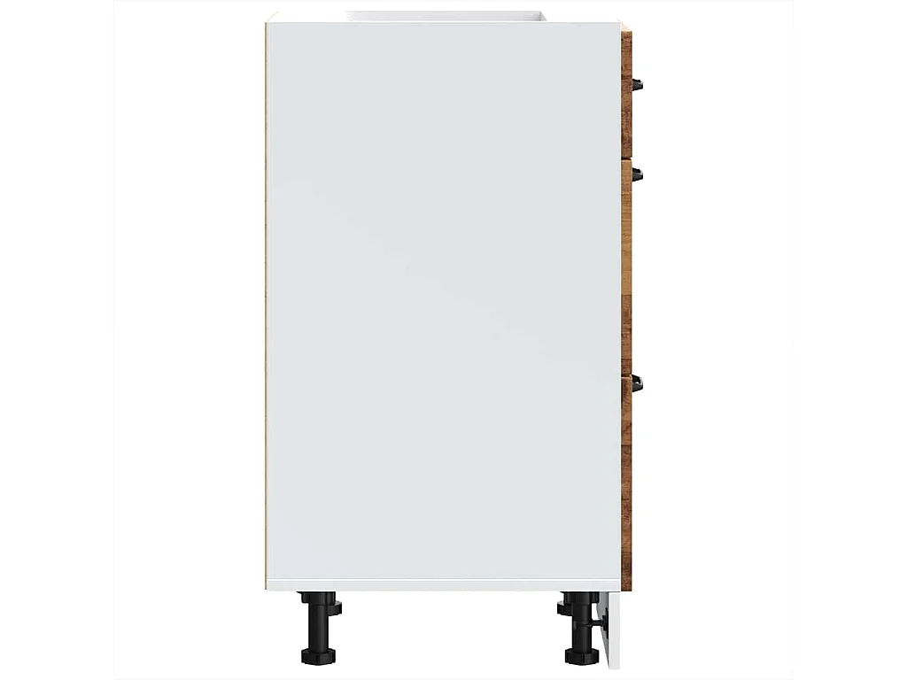 Armoire de cuisine Lucca vieux bois bois ingénierie