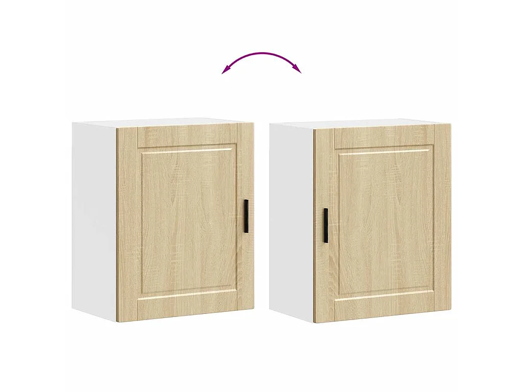 Armoires murales de cuisine 2 pcs Porto chêne sonoma