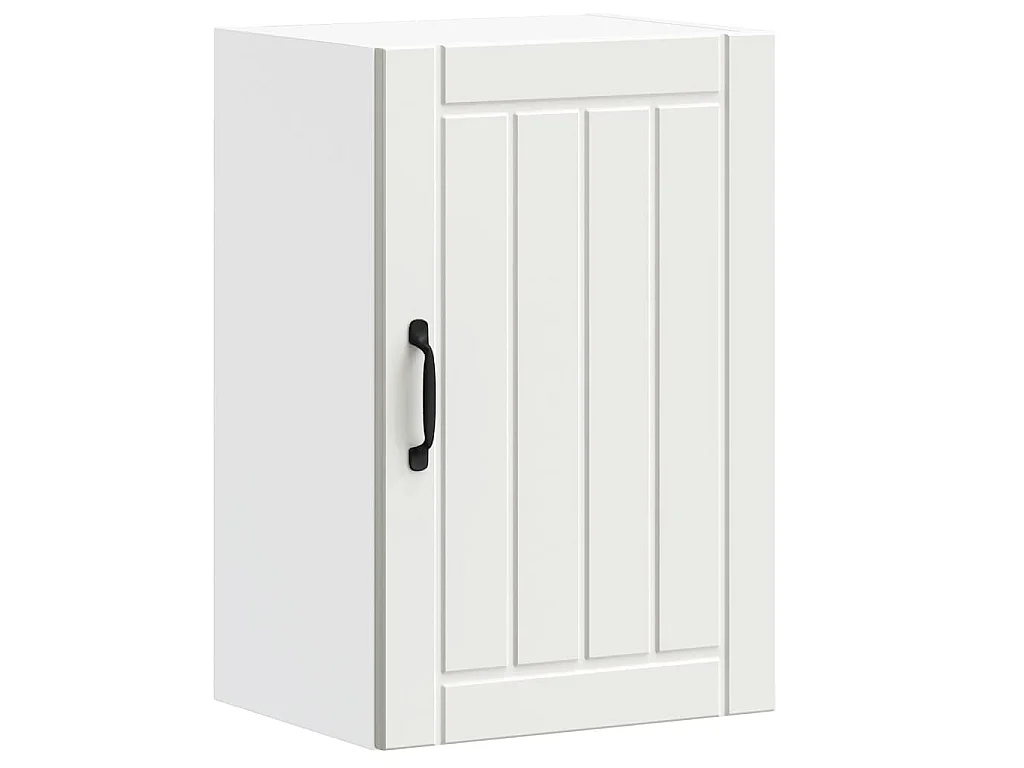 Armoire murale de cuisine Lucca blanc bois d'ingénierie