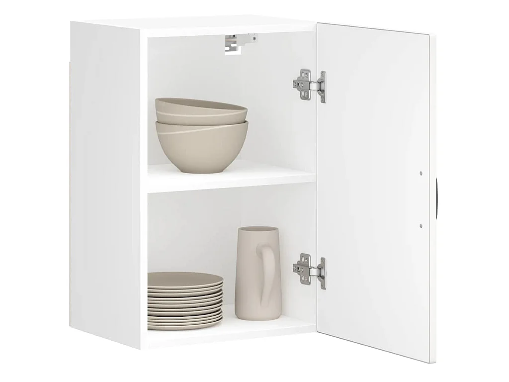 Armoire murale de cuisine Lucca blanc bois d'ingénierie