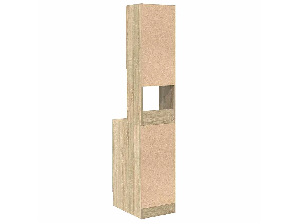 Keukenkast met lade Beige 35 x 50 x 180 cm Bewerkt hout