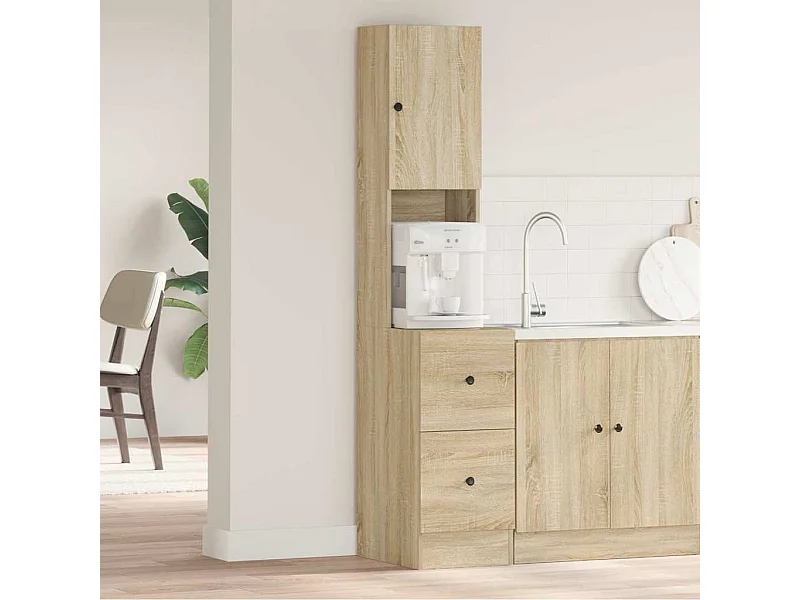 Armoire de cuisine Beige 35 x 50 x 180 cm Bois d'ingénierie