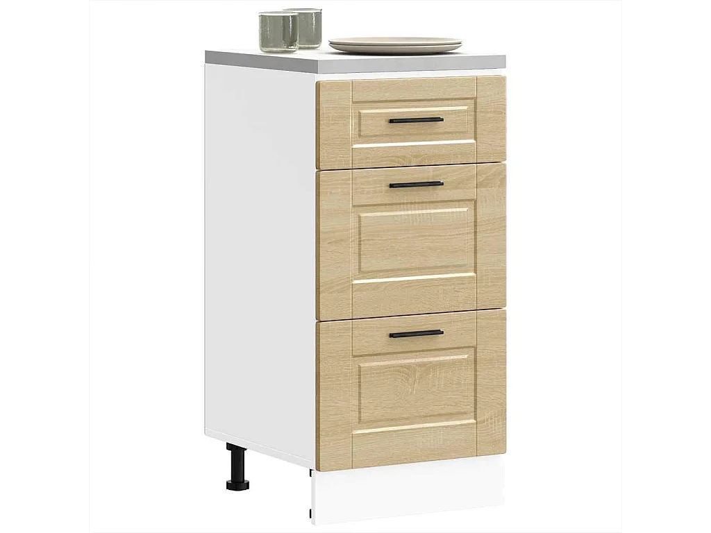 Armoire de cuisine Porto chêne sonoma bois d'ingénierie