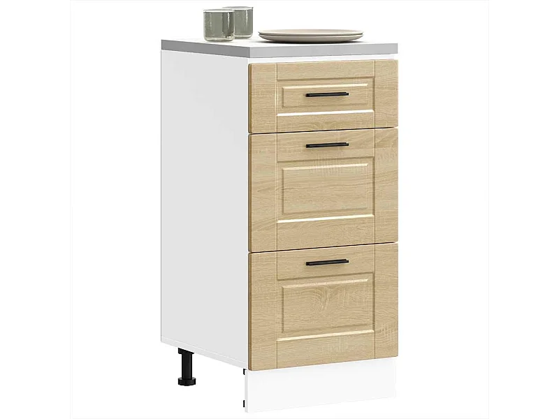 Armoire de cuisine Porto chêne sonoma bois d'ingénierie