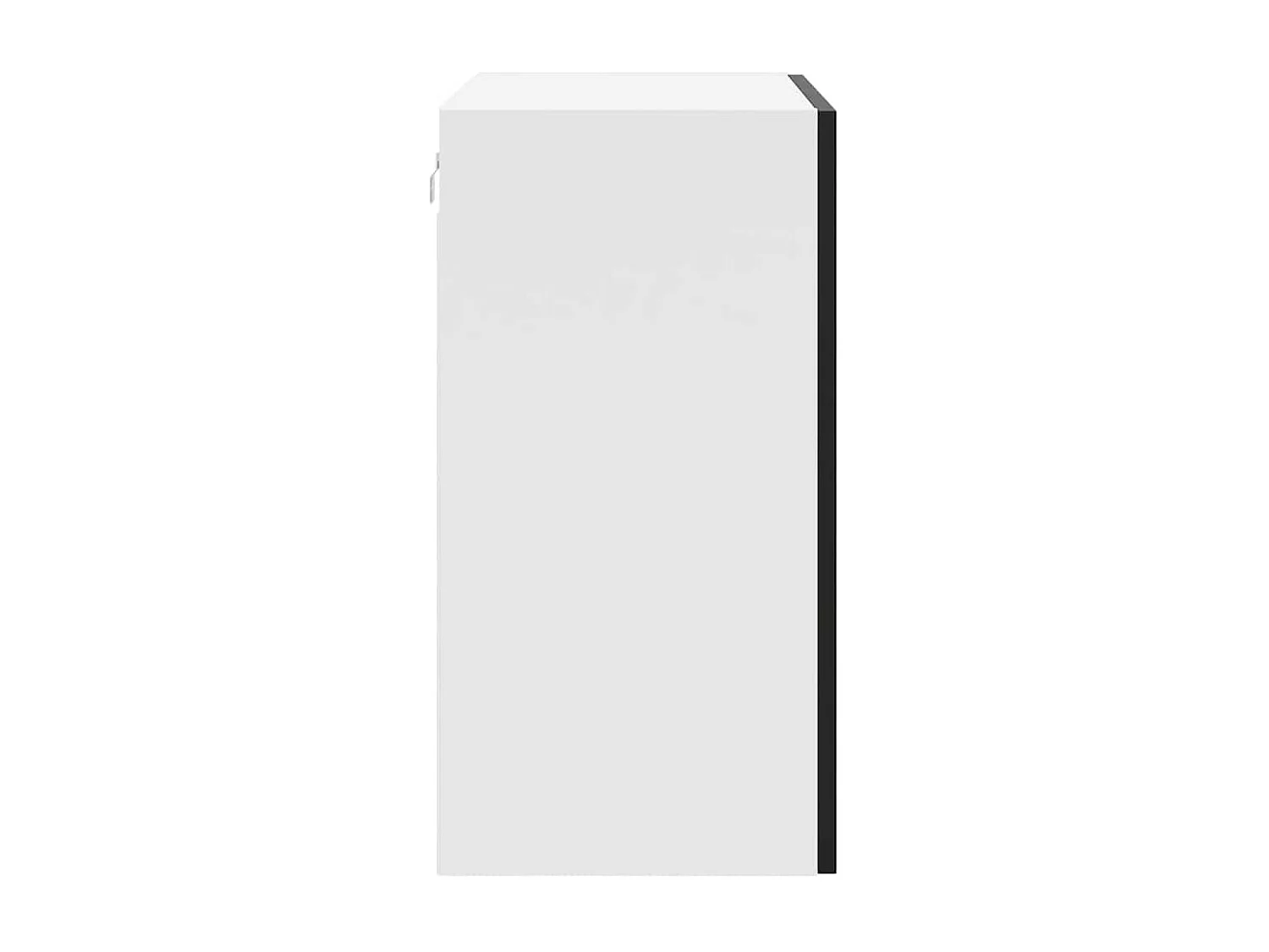 Armoire murale de cuisine Porto noir bois d'ingénierie