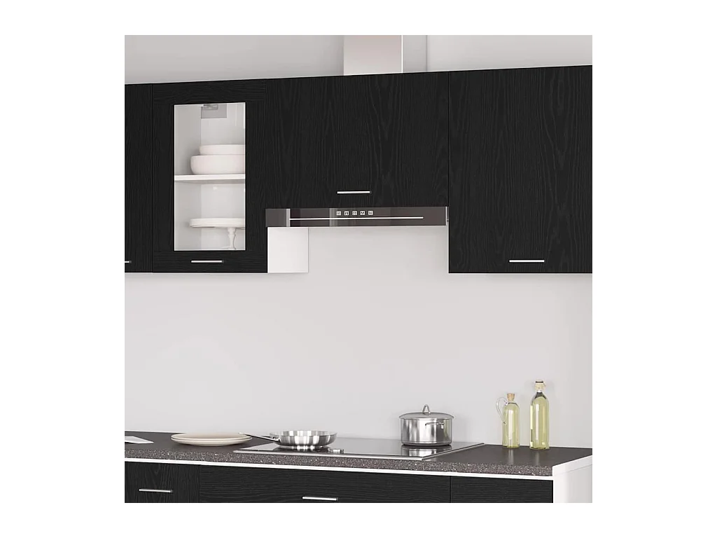 Armoire suspendue Chêne noir 60 x 31 x 60 cm Bois d'ingénierie