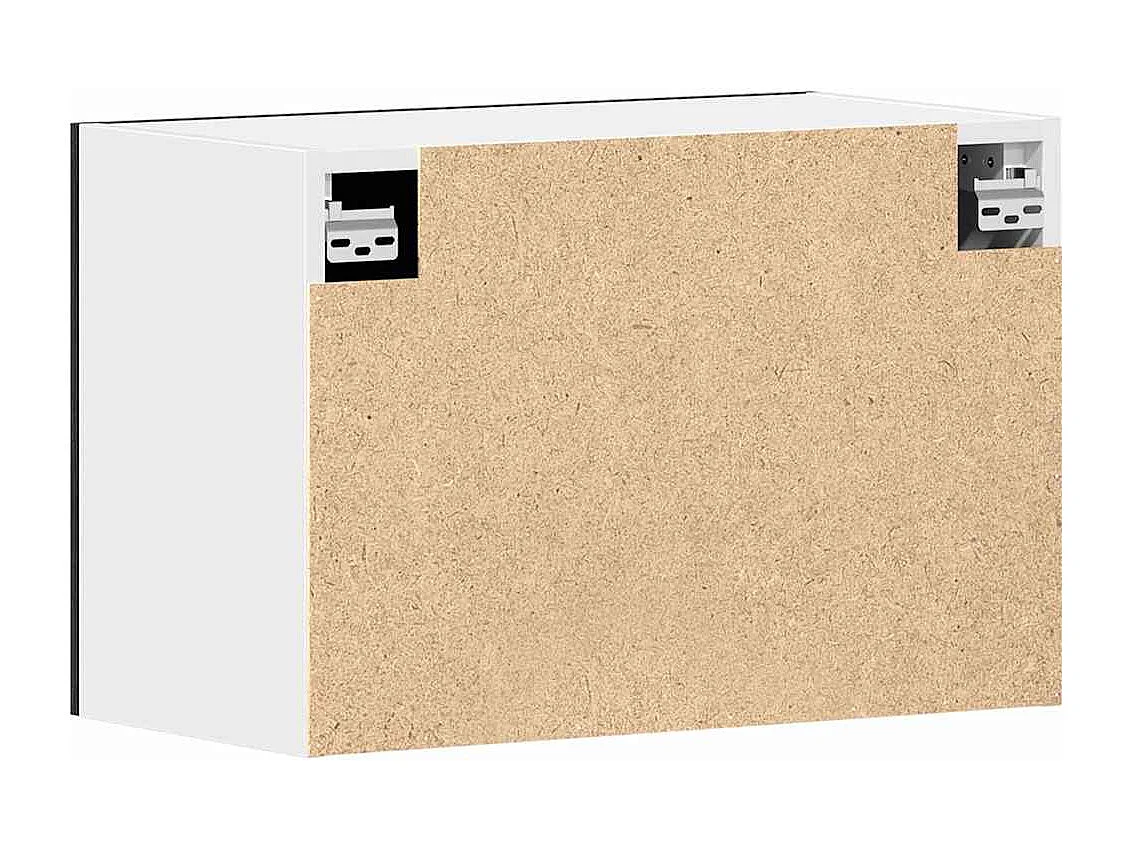 Armoire suspendue Montage mural Lyon Chêne noir 60 x 31 x 40 cm