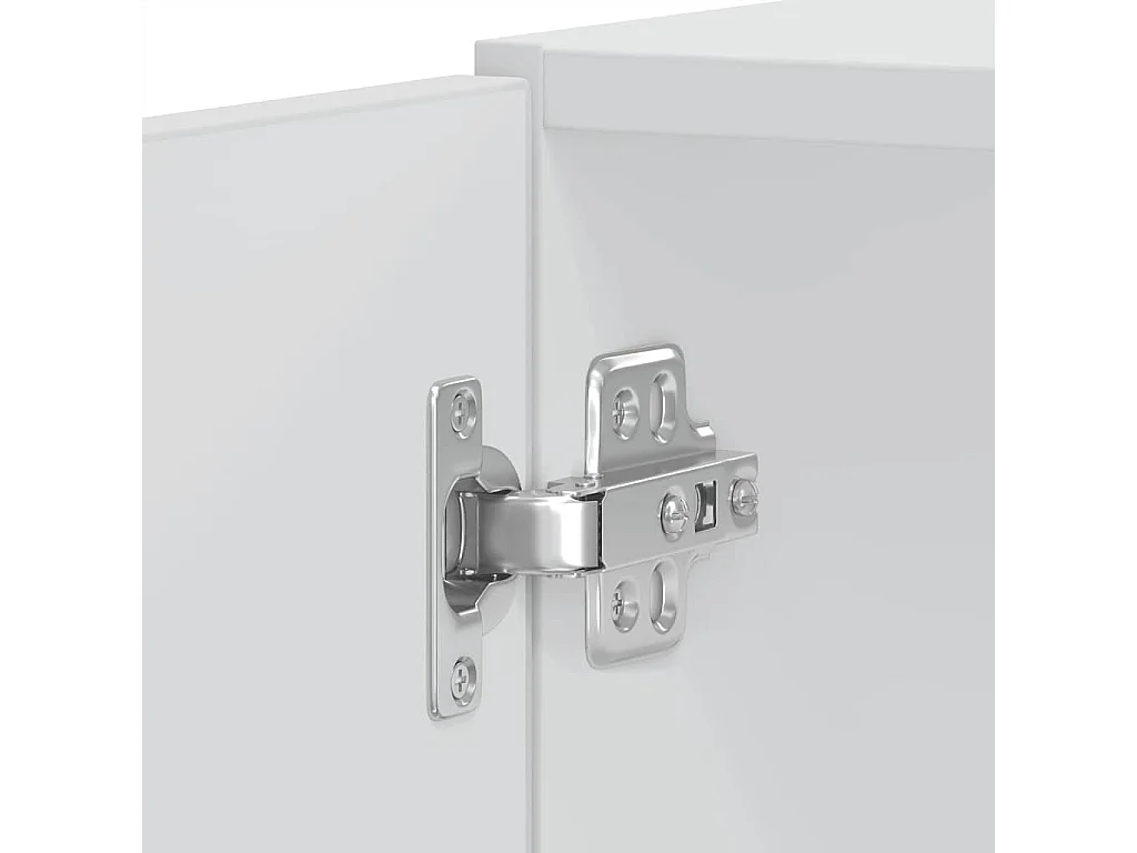 Armoires de four 2 pièces "Lucca" Bois d'ingénierie blanc