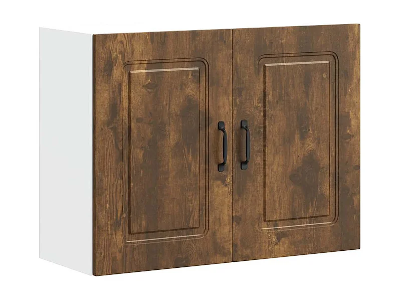 Keukenwandkast Kalmar bewerkt hout gerookt eikenkleurig