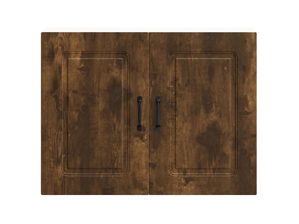 Keukenwandkast Kalmar bewerkt hout gerookt eikenkleurig