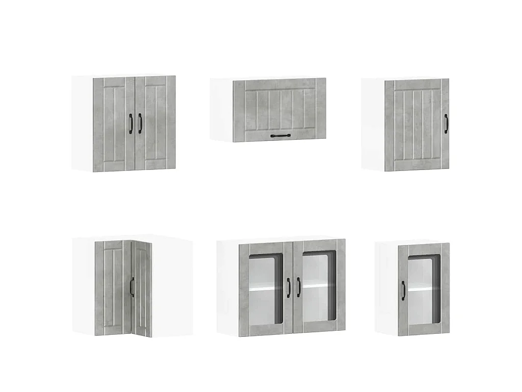 Ensemble d'armoires de cuisine 11 pcs Lucca bois d'ingénierie