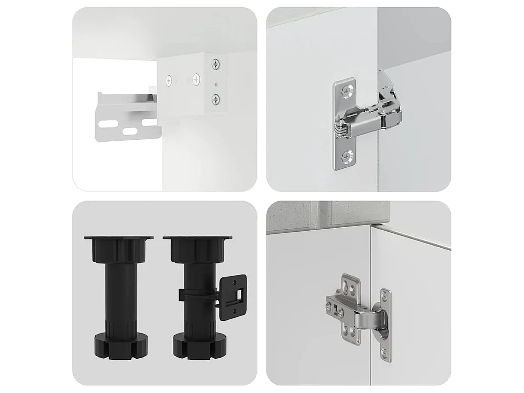 Ensemble d'armoires de cuisine 11 pcs Lucca bois d'ingénierie