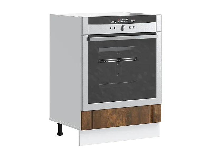 Armário Forno Lucca derivados de madeira carvalho fumado