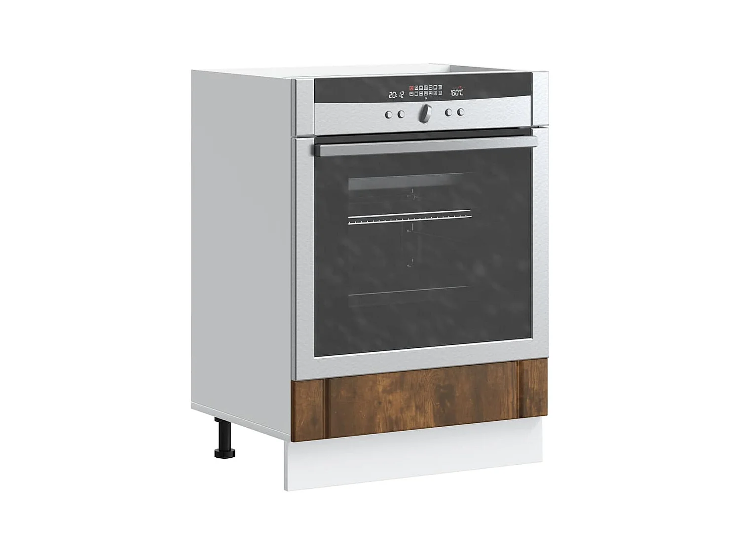 Armário Forno Lucca derivados de madeira carvalho fumado