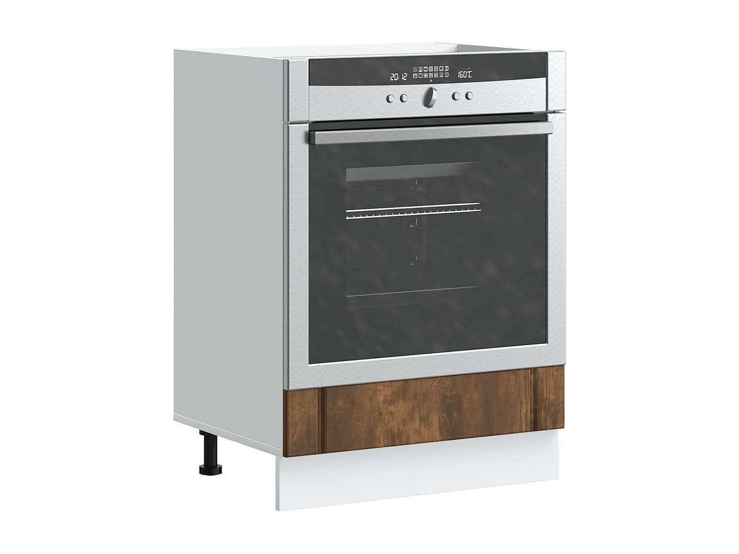 Armoire de four Lucca chêne fumé bois d'ingénierie