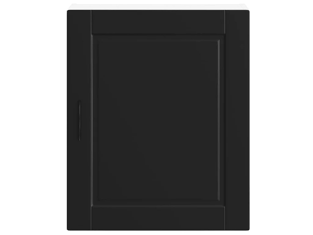 Armoire murale de cuisine Porto noir bois d'ingénierie
