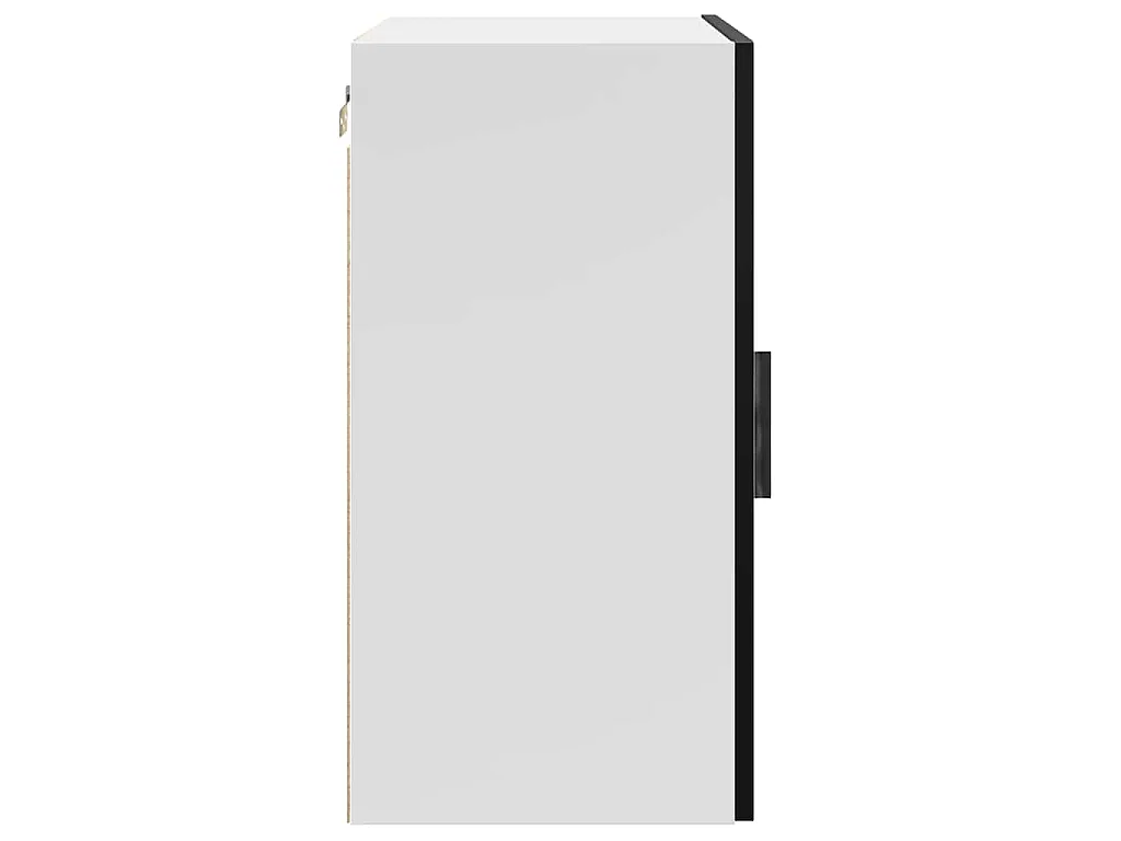 Armoire murale de cuisine Porto noir bois d'ingénierie
