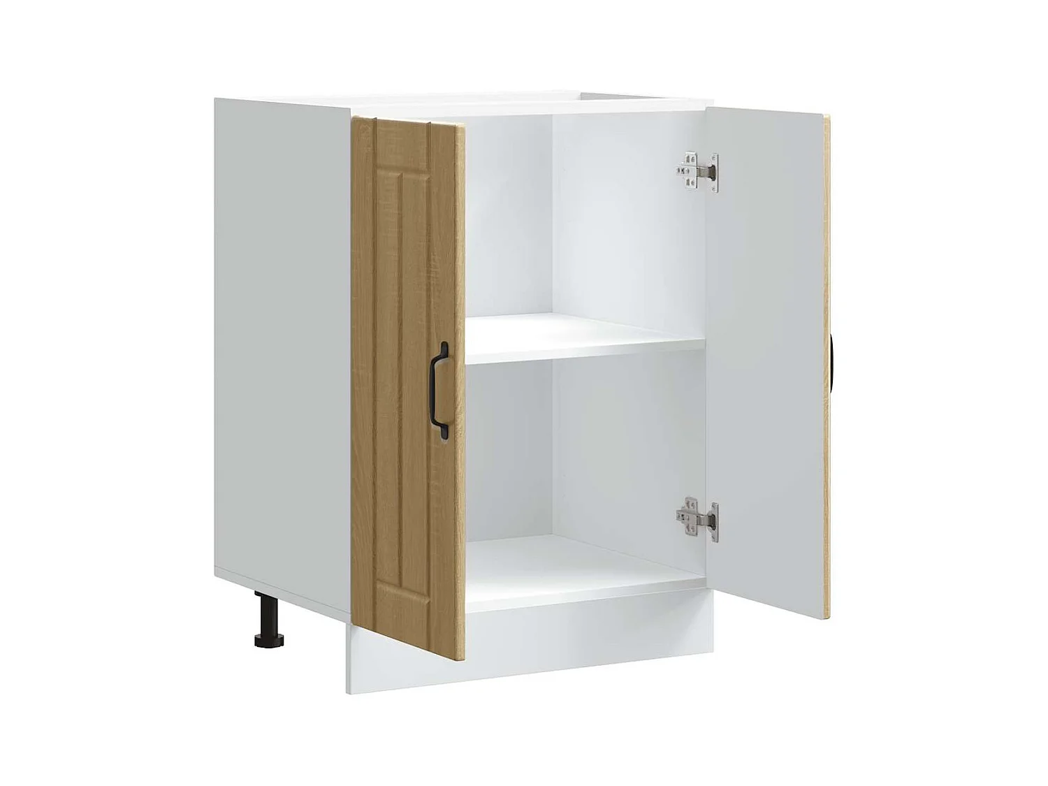 Spoelbakonderkast Lucca bewerkt hout sonoma eikenkleurig