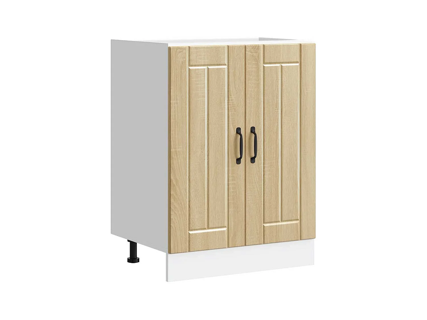 Meuble de base de lavabo Lucca chêne sonoma bois d'ingénierie