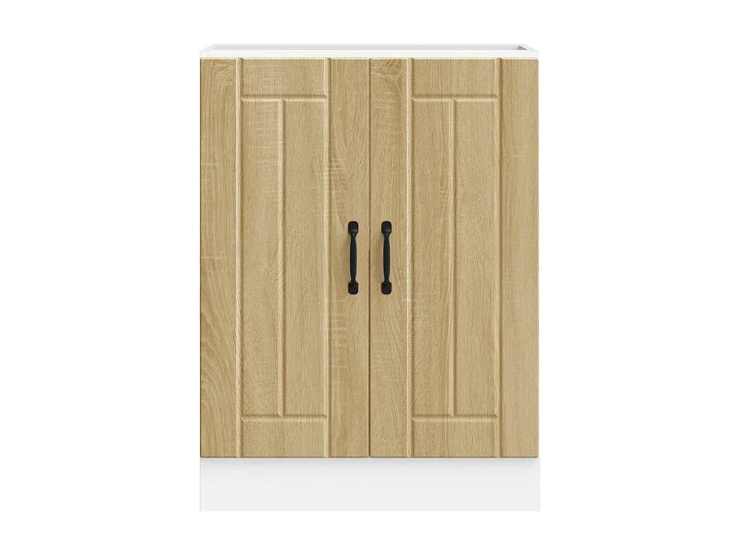 Meuble de base de lavabo Lucca chêne sonoma bois d'ingénierie