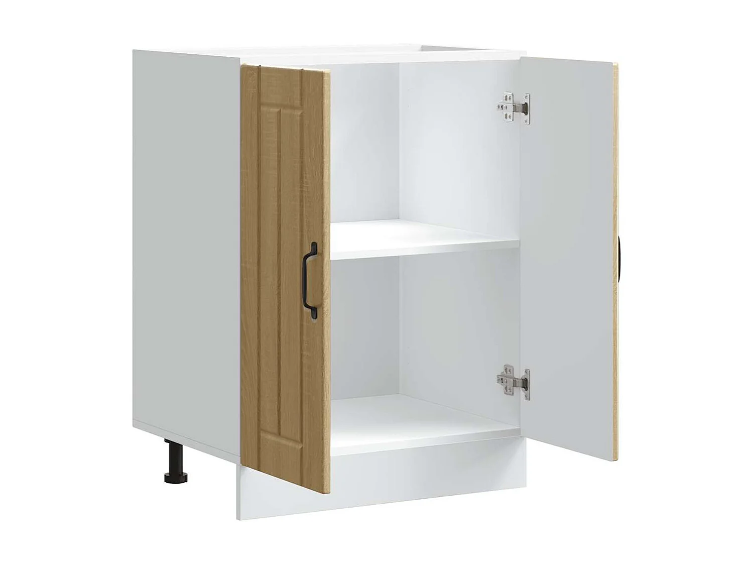 Meuble de base de lavabo Lucca chêne sonoma bois d'ingénierie