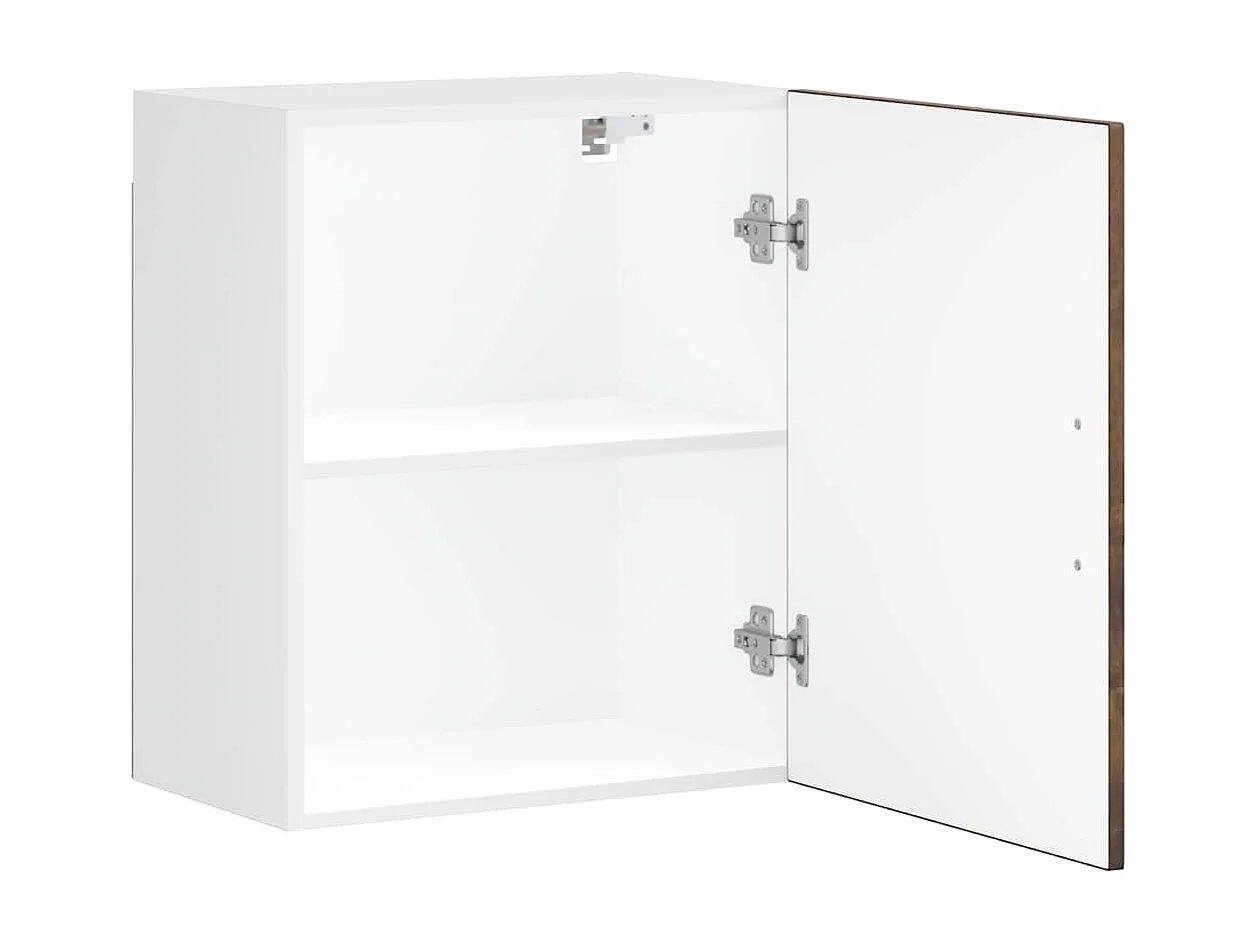 Pensili da Cucina 2 pz Porto Rovere Fumo in Legno Multistrato