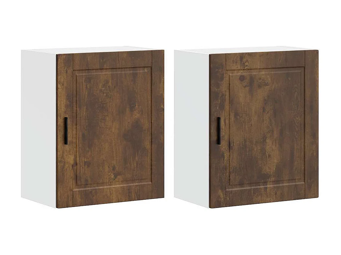 Armoires murales de cuisine 2 pcs Porto chêne fumé