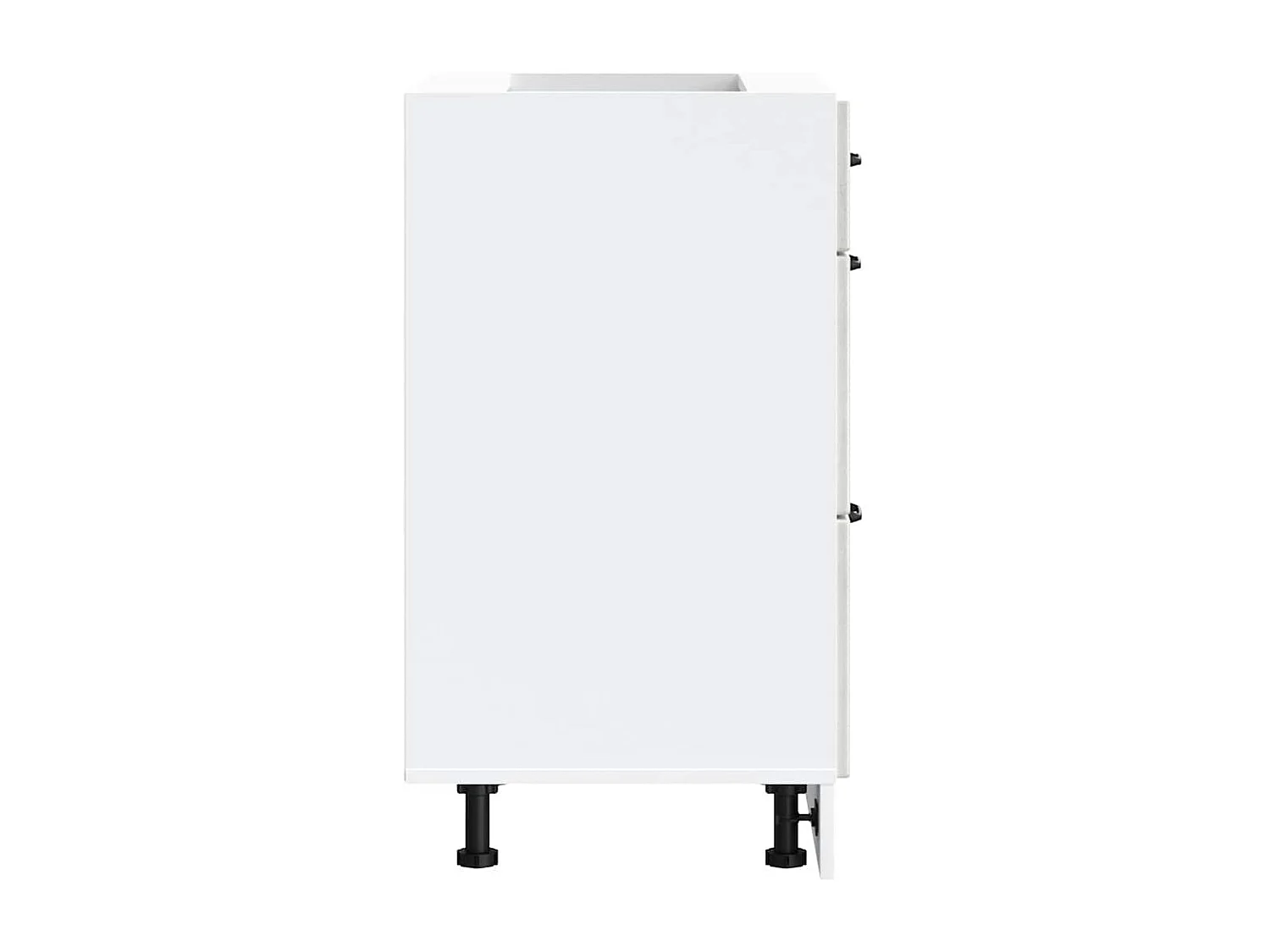 Armoire de cuisine Kalmar gris béton bois d'ingénierie