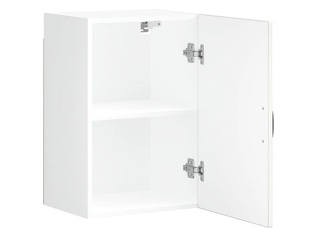Armoire murale de cuisine Lucca blanc brillant bois ingénierie