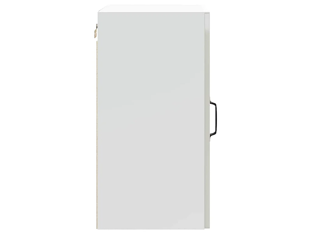 Armoire murale de cuisine Lucca blanc brillant bois ingénierie