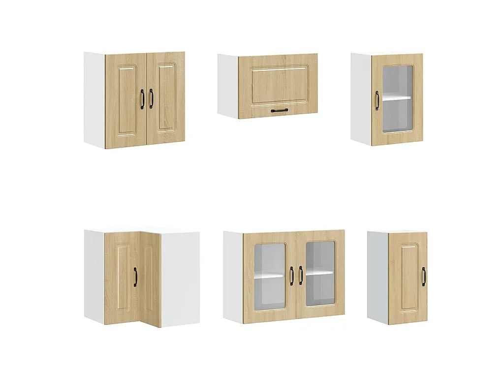 Set Mobili da Cucina 11 pz Kalmar Rovere Sonoma in Truciolato