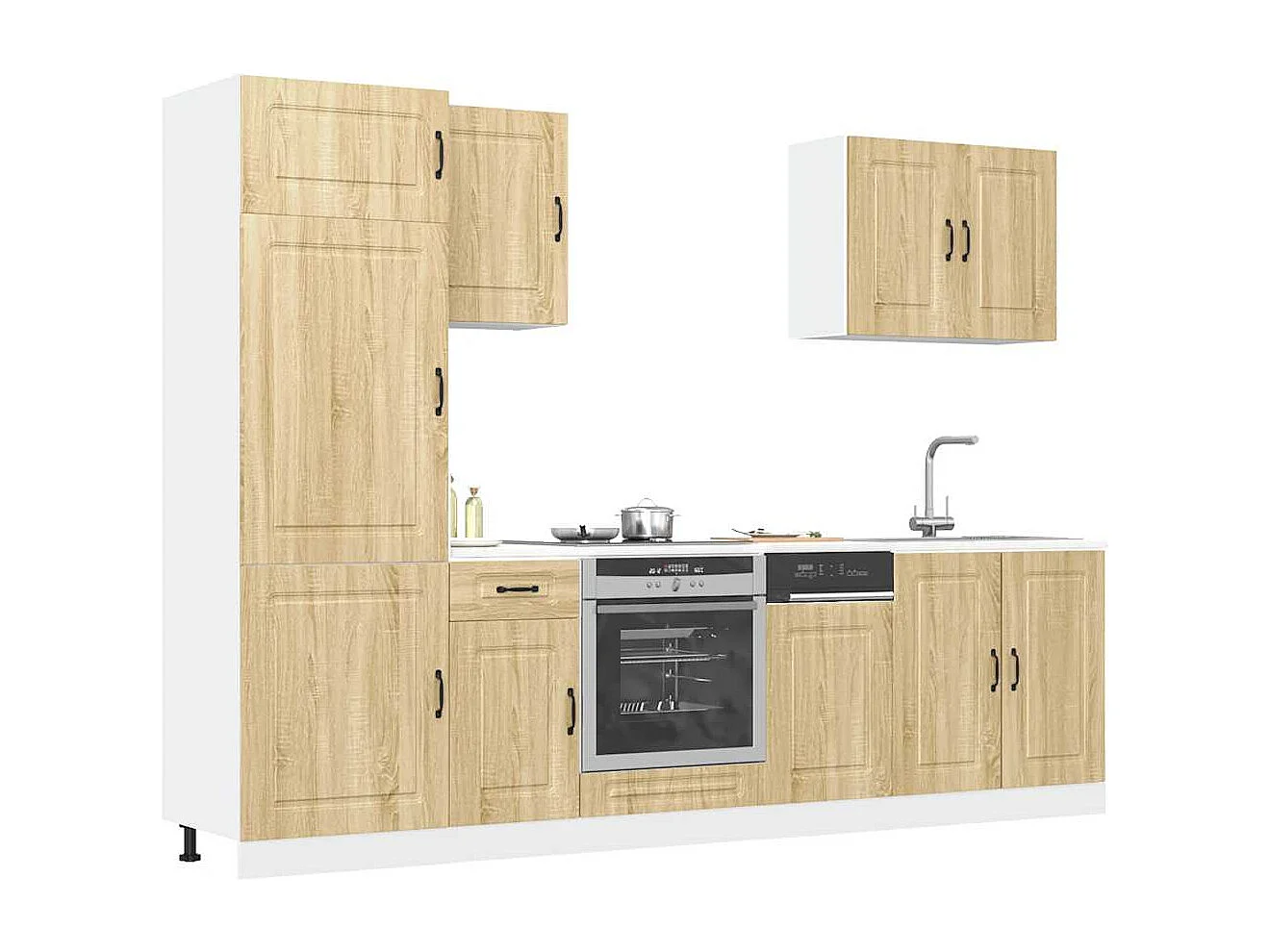 7-tlg. Küchenschrank-Set Kalmar Sonoma-Eiche Holzwerkstoff