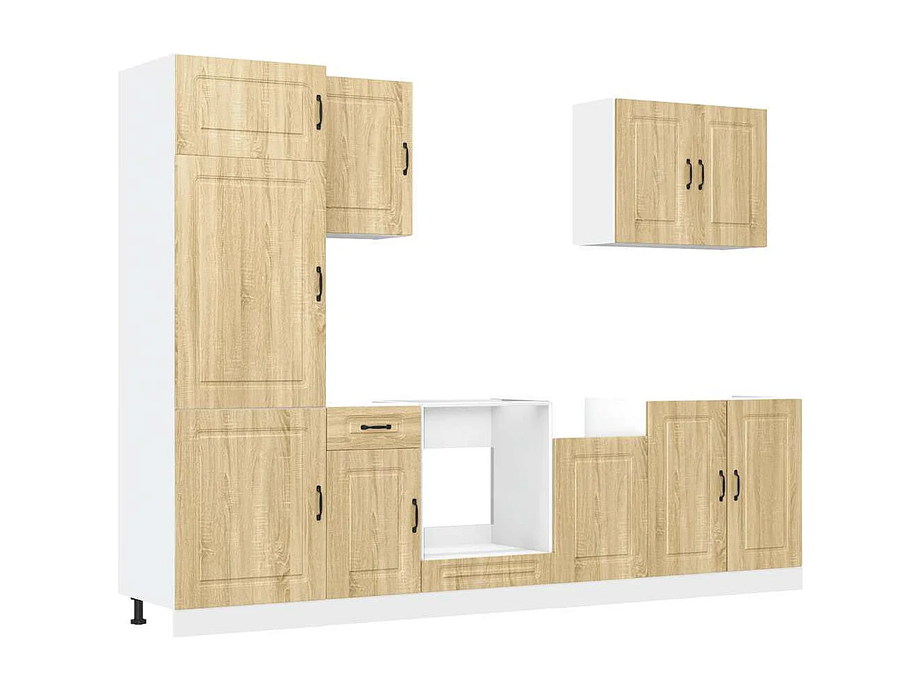 7-tlg. Küchenschrank-Set Kalmar Sonoma-Eiche Holzwerkstoff