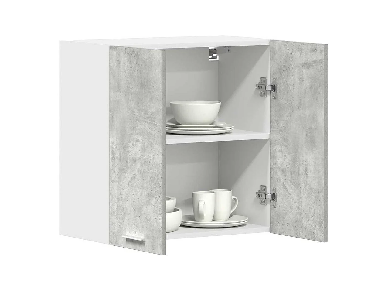 Armoire murale cuisine gris béton 60x31x60 cm bois d'ingénierie