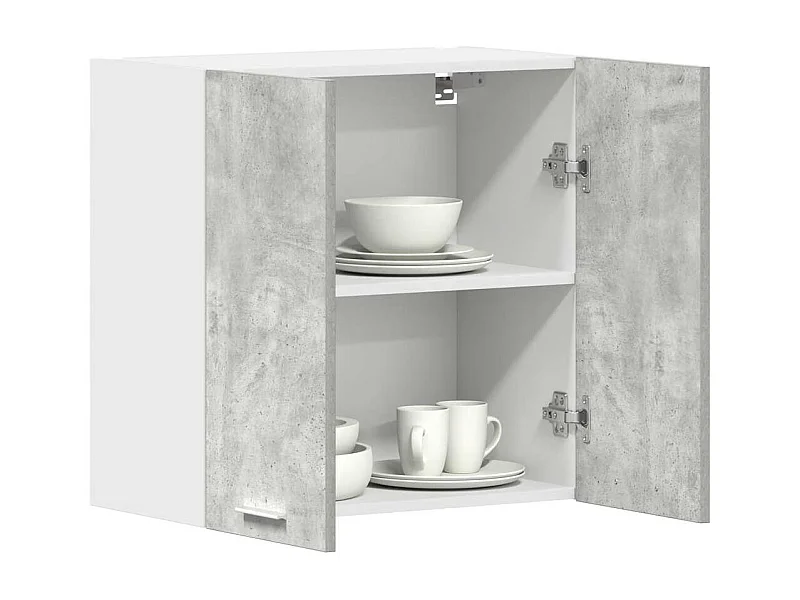 Küchenwandschrank Betongrau 60x31x60 cm Holzwerkstoff