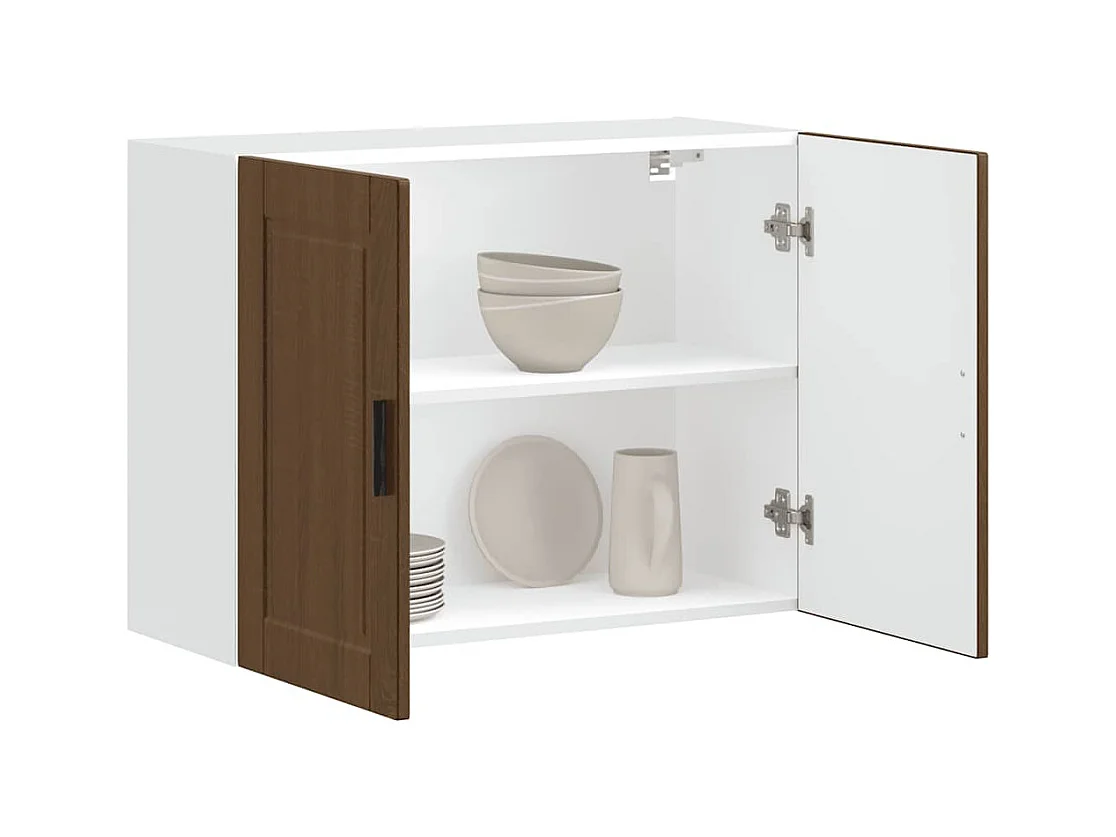 Armario de pared cocina Porto madera ingeniería roble marrón