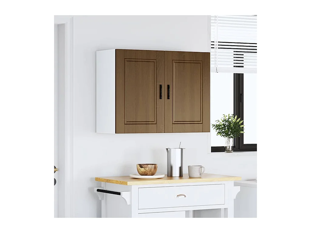 Armario de pared cocina Porto madera ingeniería roble marrón