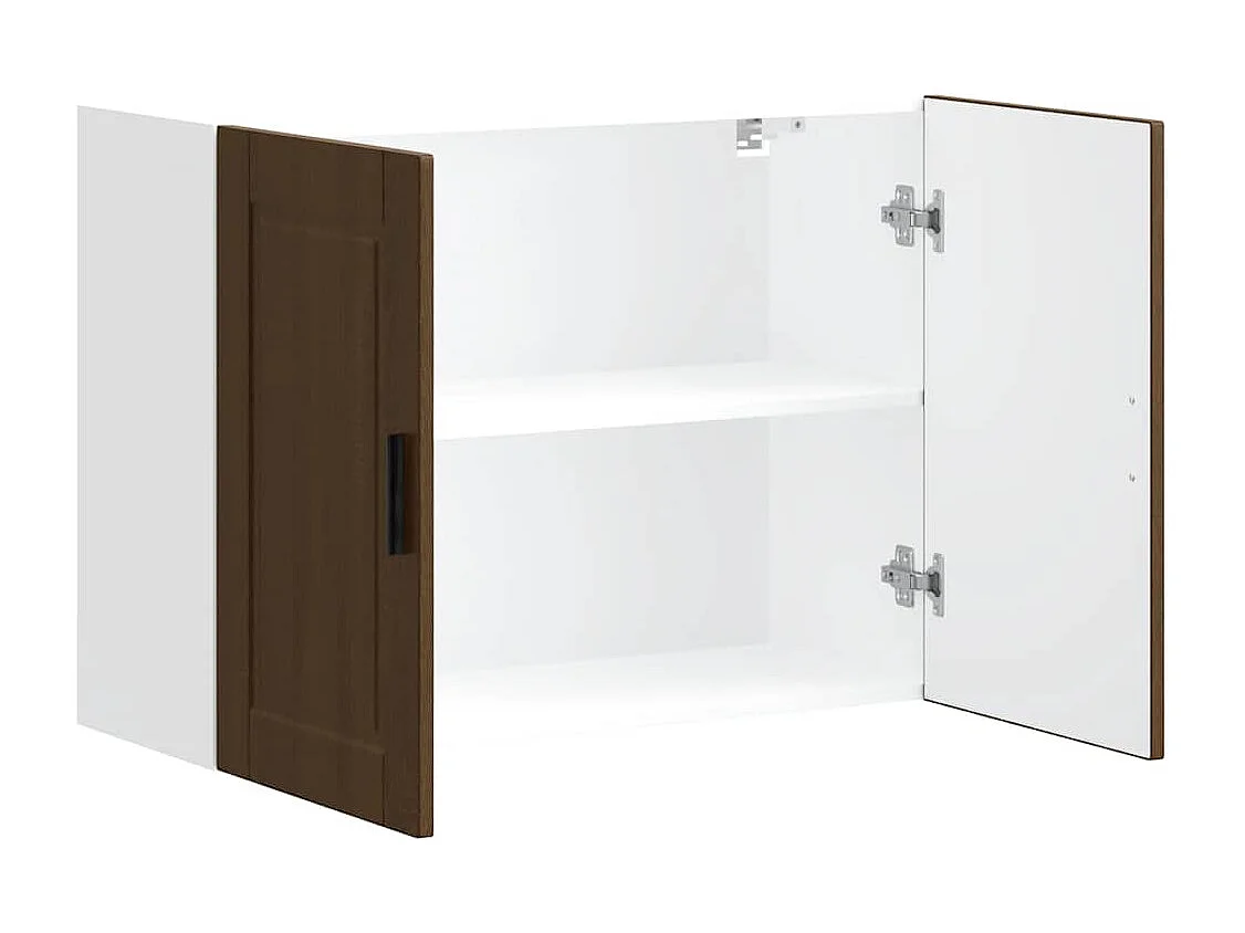 Armoire murale de cuisine Porto chêne marron bois d'ingénierie