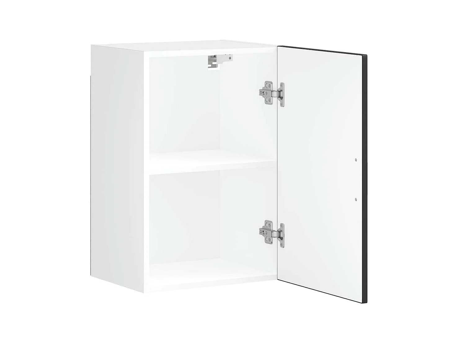 Armoire murale de cuisine Porto noir bois d'ingénierie