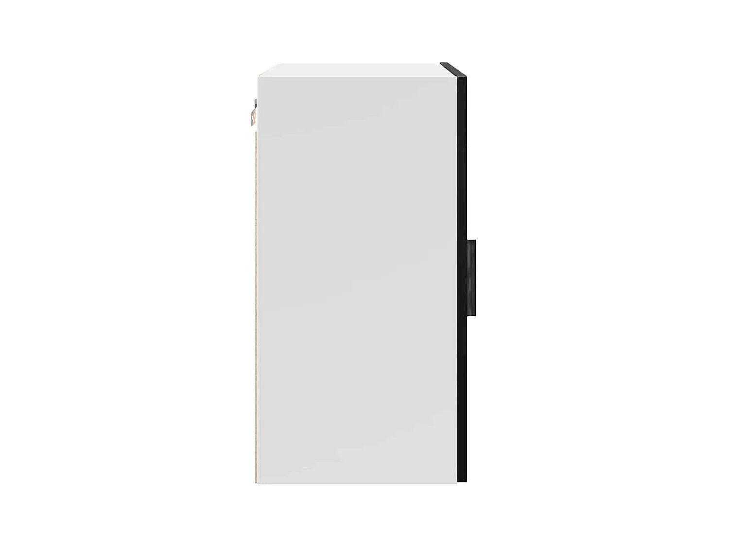 Armoire murale de cuisine Porto noir bois d'ingénierie