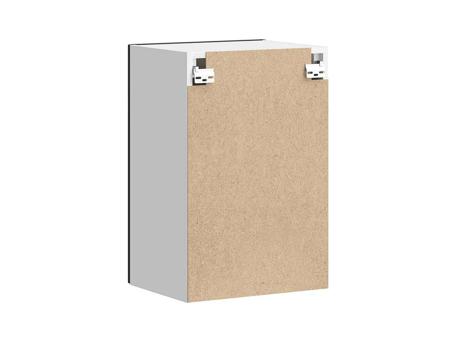 Armoire murale de cuisine Porto noir bois d'ingénierie