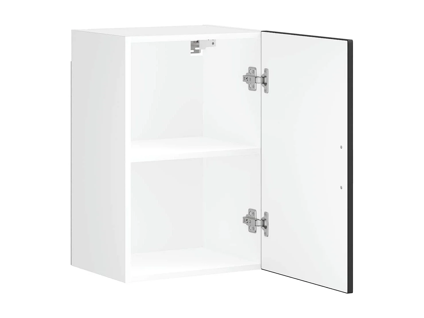 Armoire murale de cuisine Porto noir bois d'ingénierie